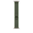 Apple Watch 49mm Loop:  Green/Neon Trail Loop - M/L - Natural Titanium Finish