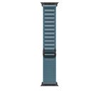 Apple Watch 49mm Loop:  Light Blue Alpine Loop - Large - Black Titanium Finish