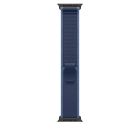 Apple Watch 49mm Loop:  Blue/Bright Blue Trail Loop - M/L - Black Titanium Finish