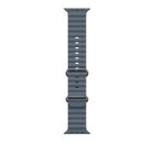 Apple Watch 49mm Band:  Anchor Blue Ocean Band Extension - Natural Titanium Finish