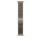 Apple Watch 49mm Milanese Loop:  Natural Titanium Milanese Loop - Large