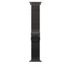 Apple Watch 49mm Milanese Loop:  Black Titanium Milanese Loop - Large