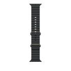 Apple Watch 49mm Band:  Black OceanÊBand - Natural Titanium Finish