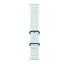 Apple Watch 49mm Band:  IceÊBlue OceanÊBand - Black Titanium Finish