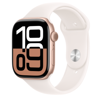 Apple Watch S10 Cellular 46mm Rose Gold Alu Case with Light Blush Sport Band - S/M (Demo)