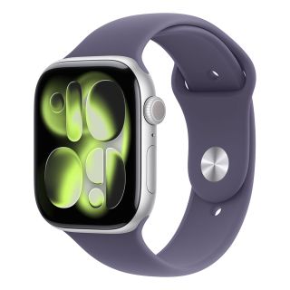 Apple Watch S11 Cellular 46mm Silver Aluminium Case with Purple Fog Sport Band - M/L (Demo)