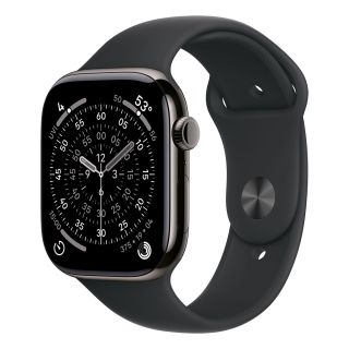 Apple Watch S11 Cellular 46mm Slate Titanium Case with Black Sport Band - M/L (Demo)