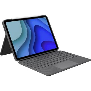 Logitech Folio Touch Backlit keyboard case with trackpad for iPad Pro 11-inch (1st, 2nd, 3rd and 4th gen) - Oxford Grey - UK