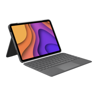 Logitech Folio Touch Backlit keyboard case with trackpad for iPad Air(R) (4th & 5th generation) - Oxford Grey - UK