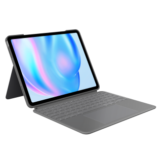 Logitech Combo Touch for iPad Air 13-inch (M2)-OXFORD-935OLD948,EMEA - Grey - US INT'L