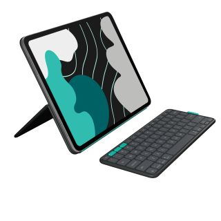 Logitech Flip Folio keyboard case for iPad Pro & Air 13" Graphite - US