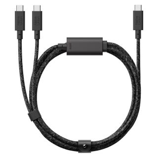 Native Union Belt Cable 2-in-1 USB-C to USB-C and USB-C Cable (140W) - Cosmos