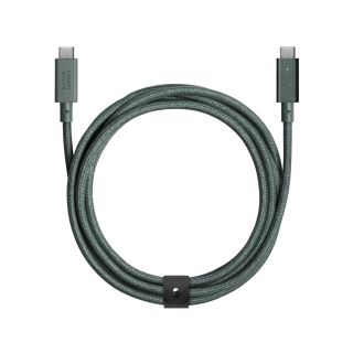 Native Union Belt Cable USB-C to USB-C-Pro 240W 2,4m - Slate Green