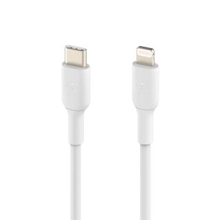 Belkin BOOST CHARGE USB-C to Lightning Cable, PVC - 1M - White