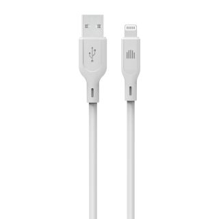 Dviced Cable USB-A to Lightning silicone 1,25m - White