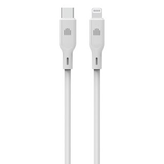 Dviced Cable USB-C to Lightning silicone 1,25m - White