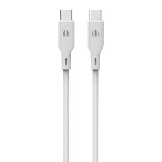 Dviced Cable USB-C to USB-C silicone 1,25m - White