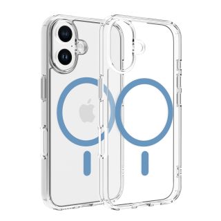 Dviced Magsafe iPhone 16 clear case - Blue