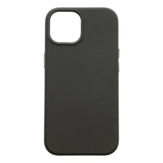 Dviced Leather case with magsafe for iPhone 15 - Black