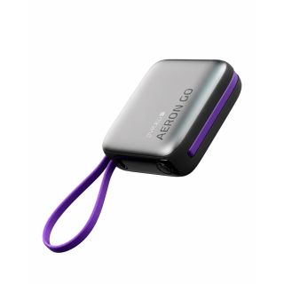 Dviced AERON GO 10000mAh Power Bank with Built-in Cable & 45W PD Charger - Silver