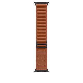 Apple Watch 49mm Loop: Terra Cotta Alpine Loop - Small - Black Titanium Finish