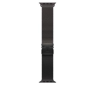 Apple Watch 49mm Loop:  Black Titanium Milanese Loop - Large