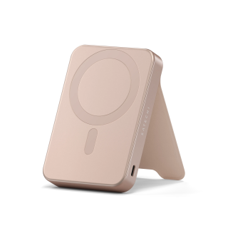 Satechi Qi2 10K Magnetic Power Bank with Stand - Desert Rose