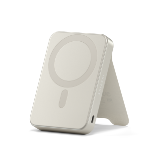 Satechi Qi2 10K Magnetic Power Bank with Stand - Sand