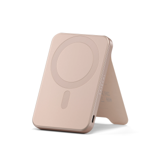 Satechi Qi2 5K Magnetic Power Bank with Stand - Desert Rose