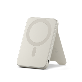 Satechi Qi2 5K Magnetic Power Bank with Stand - Sand