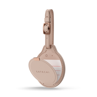 Satechi Vegan-Leather FindAll Luggage Tag - Desert Rose