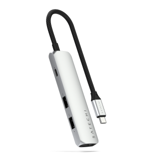 Satechi 4-in-1 USB-C Slim Multiport Adapter 4K - Silver