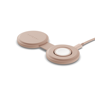 Satechi OntheGo 2-in-1 Wireless Charger - Desert Rose