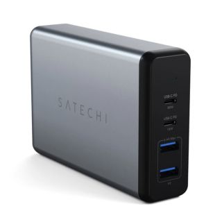 Satechi 108W Type-C MultiPort Travel Charger (1x USB-C PD,2x USB3.0,1xQualcomm 3.0) - Space Grey