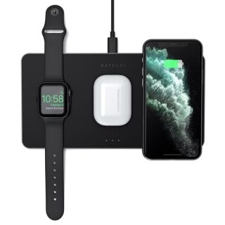 Satechi Trio Wireless Charging Pad (Apple Watch, Airpods, iPhone) - Black
