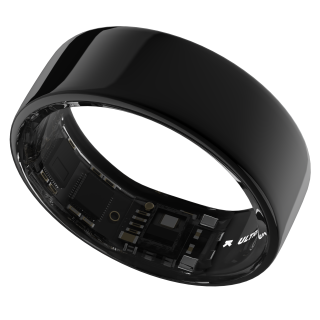 Ultrahuman Ring Air - Smart Ring, Charger, USB Cable / Size-08- Aster_Air_Black