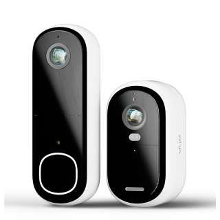 Arlo Essential Hard bundle - (Gen.2) [1x VMK3050-100UK] 2K Outdoor Security Camera + (Gen.2) [1x AVD3001-100EUS] Video Doorbell FHD Security wireless - White