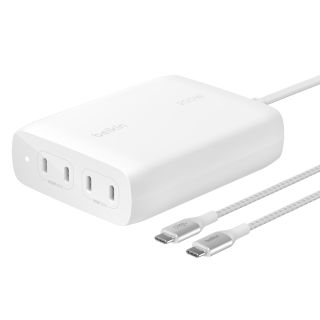Belkin BOOST CHARGE PRO 200W 4-Port USB-C GaN Charger - White