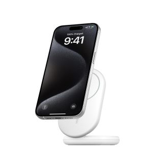 Belkin BOOSTCHARGE Qi2 15w Magnetic Stand - White