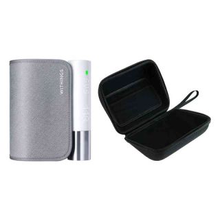 Withings Blood Pressure Monitor Core w Wifi sync, Led screen, ECG sensor, Digital stethoscope (including Travel case for BPM Core)