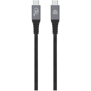 Dviced USB4 Braided Cable, 80 Gbps, 240 W, (Thunderbolt compatible), 1m - black