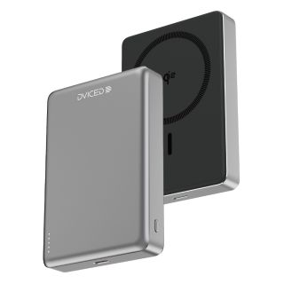 Dviced Qi2 Ultrathin MagSafe Power bank 10000mAh - black/grey