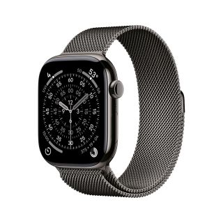 Apple Watch S11 Cellular 42mm Slate Titanium Case with Slate Milanese Loop
