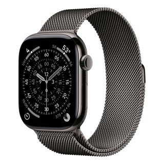 Apple Watch S11 Cellular 46mm Slate Titanium Case with Slate Milanese Loop - M/L