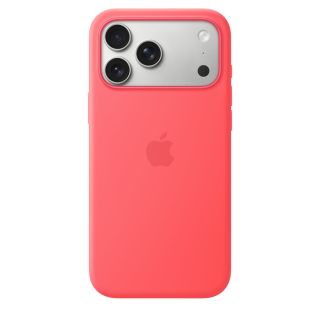 Apple iPhone 17 Pro Max Silicone Case with MagSafe - Bright Guava (SEASONAL)