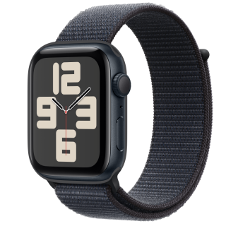 Apple Watch SE2 v3 GPS 44mm Midnight Alu Case with Ink Sport Loop