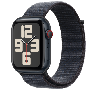 Apple Watch SE2 v3 Cellular 44mm Midnight Alu Case with Ink Sport Loop