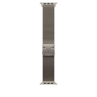 Apple Watch 49mm Milanese Loop: Natural Titanium Milanese Loop - Small