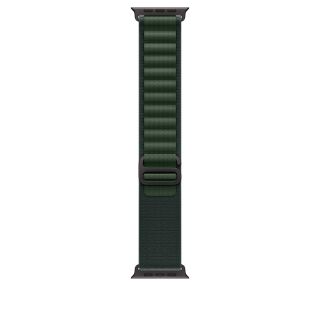 Apple Watch 49mm Loop: Dark Green Alpine Loop - Medium - Black Titanium Finish