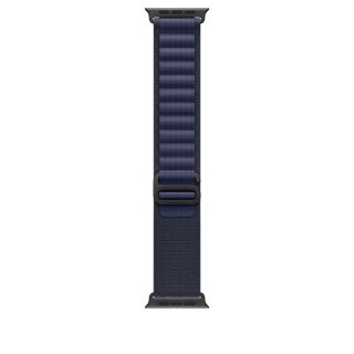 Apple Watch 49mm Loop: Navy Alpine Loop - Small - Black Titanium Finish
